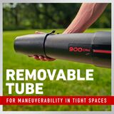 Removable tube for maneuverability in tight spaces