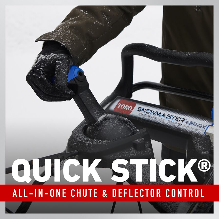 Quick Stick all-in-one chute and defector control