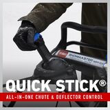 Quick Stick all-in-one chute and defector control