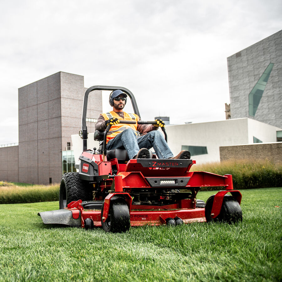 Z Master 4000 HDX MyRide Series mower in use