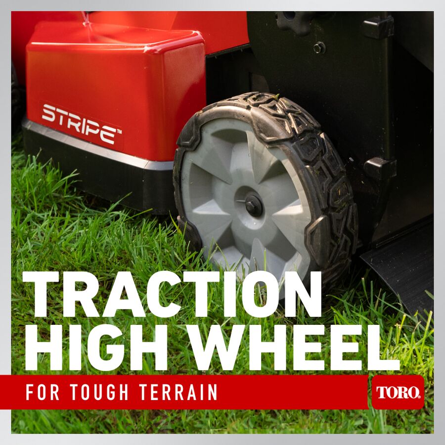 Traction high wheel for tough terrain