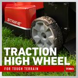 Traction high wheel for tough terrain