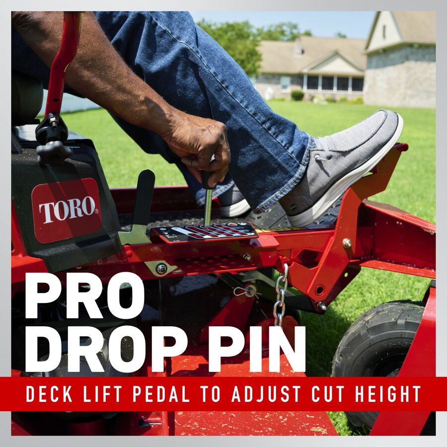 Pro Drop Pin - Deck Lift Pedal to Adjust Cut Height