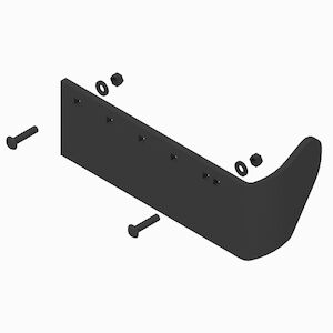 Straight Blade Curb Guard Kit, Driver Side