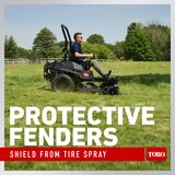 Protective fenders shield from tire spray