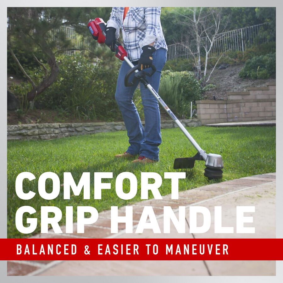 Comfort grip handle balanced and easier to maneuver