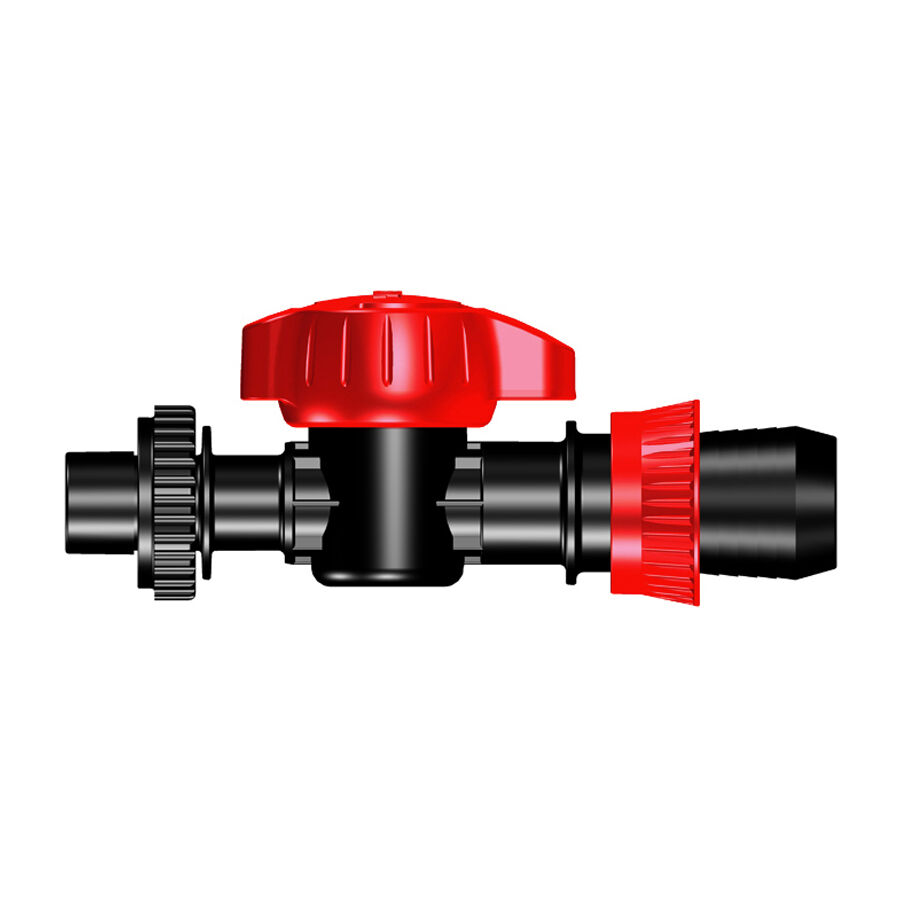 Layflat shutoff valve with tape ringh loc, without layflat eye connection