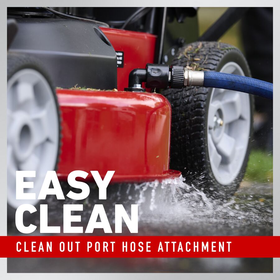 Easy to Clean - Washout port hose attachment
