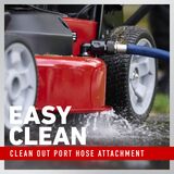 Easy to Clean - Washout port hose attachment