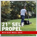 21 inch self propel with rear-wheel drive