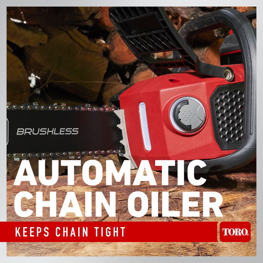 Automatic chain oiler keeps chain tight