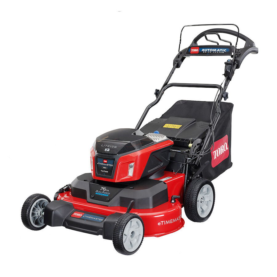 eTimeMaster eTM76 76 cm Mower with 2 x 10.0Ah Batteries Toro