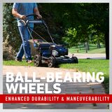 Ball-Bearing Wheels - enhanced durability & maneuverability