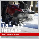 18 inch x 12 inch intake - plus 7 inch auger