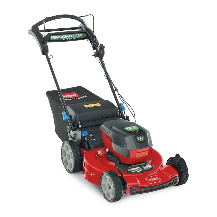 22 SMARTSTOW Electric Personal Pace Auto Drive Recycler Mower 60V MAX 21466 Toro