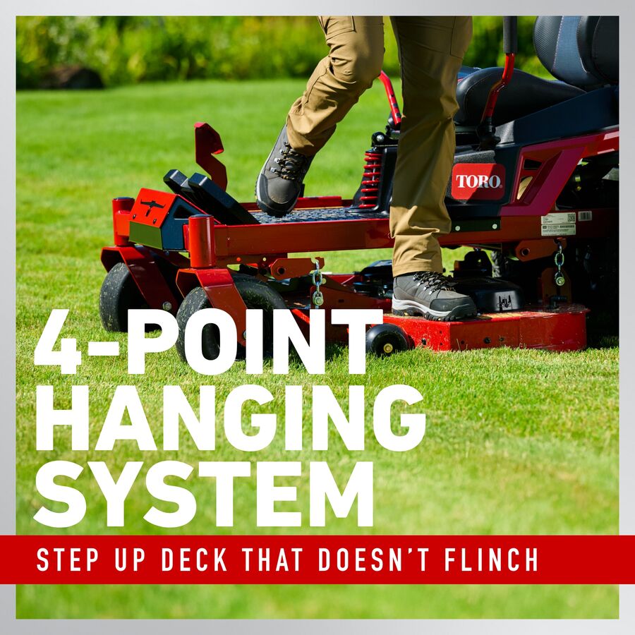 4-point hanging system - step up deck that doesn't flinch