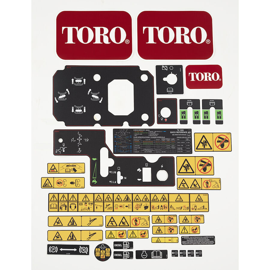 Decal kit for the TX 1000