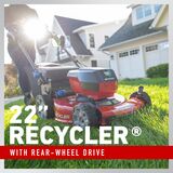 22 inch Recycler with rear-wheel drive