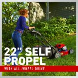 22 in. (56cm) Recycler® All Wheel Drive w/Personal Pace® Gas Lawn Mower