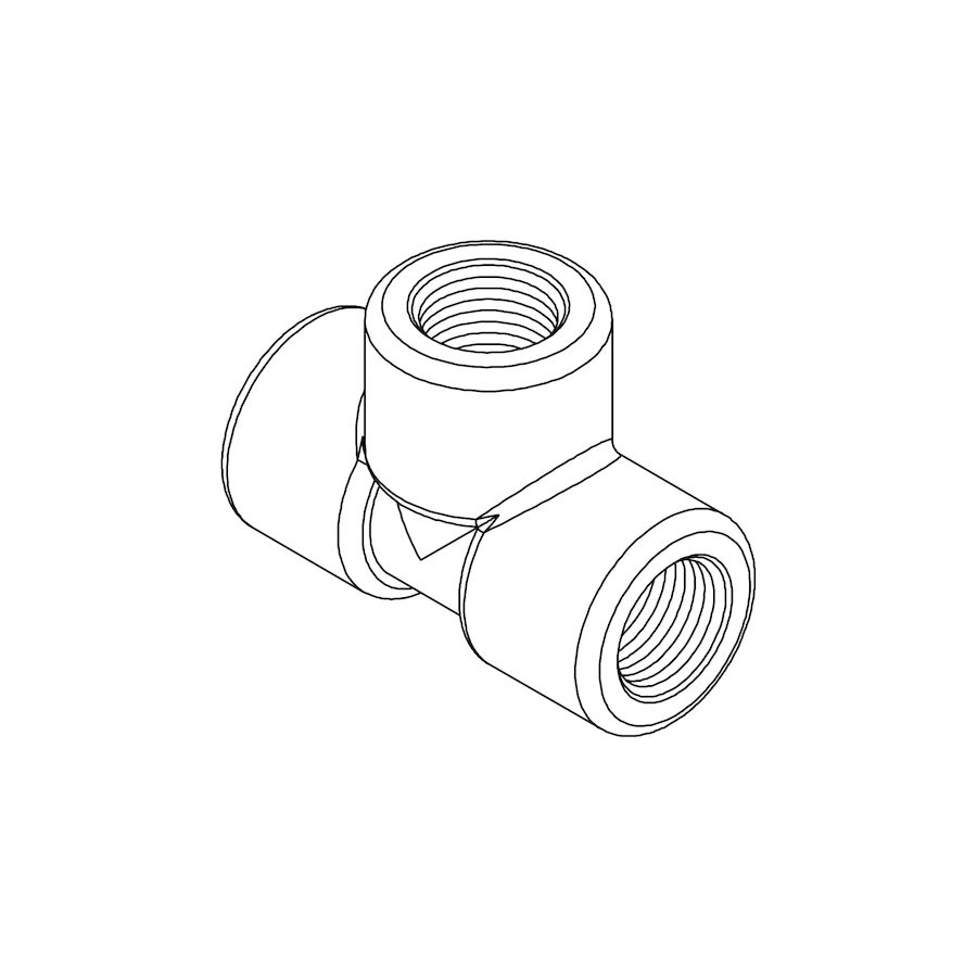 1/2" FPT Fitting Tee (60022)