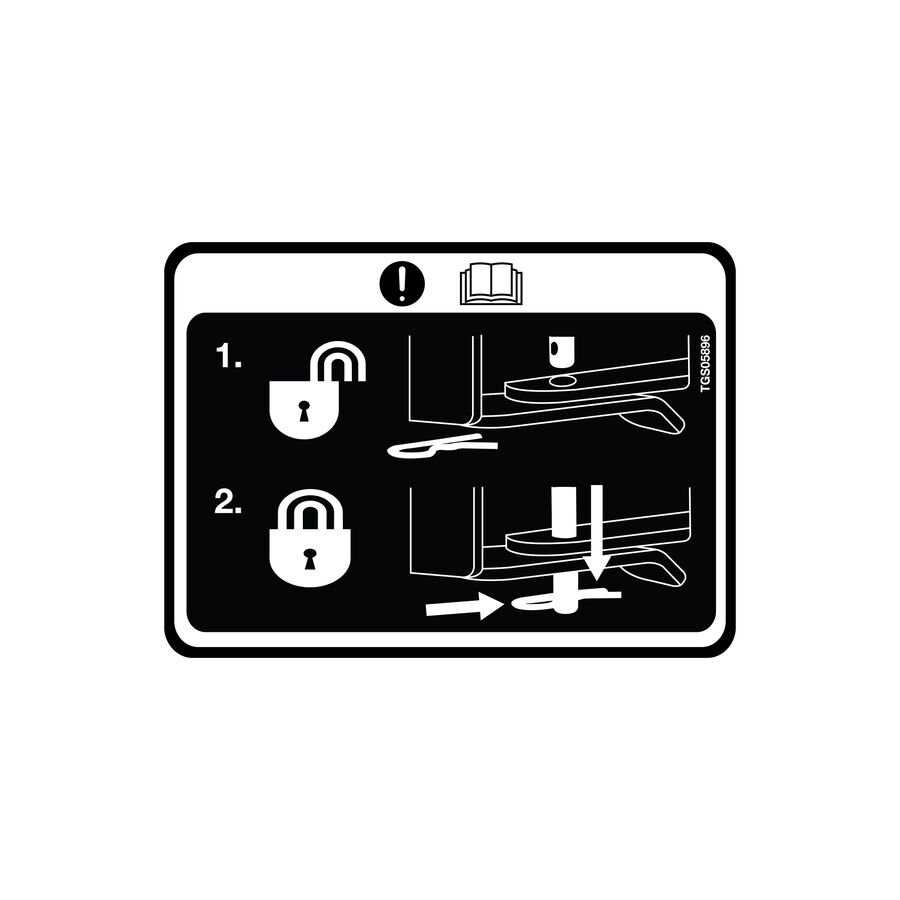 Lock Pin Engage Decal, TGS