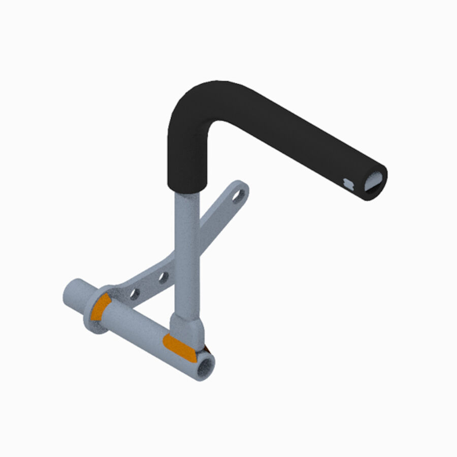 ASM-LEVER W/GRIP,R,SR