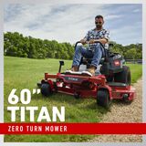 60 inch TITAN zero turn mower