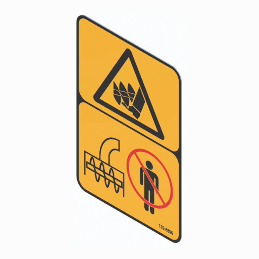 Auger Warning Decal