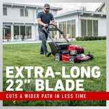 Extra-Long 22 inch blade cuts a wider path in less time