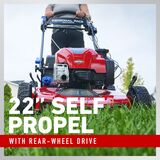 22 inch self propel with rear-wheel drive