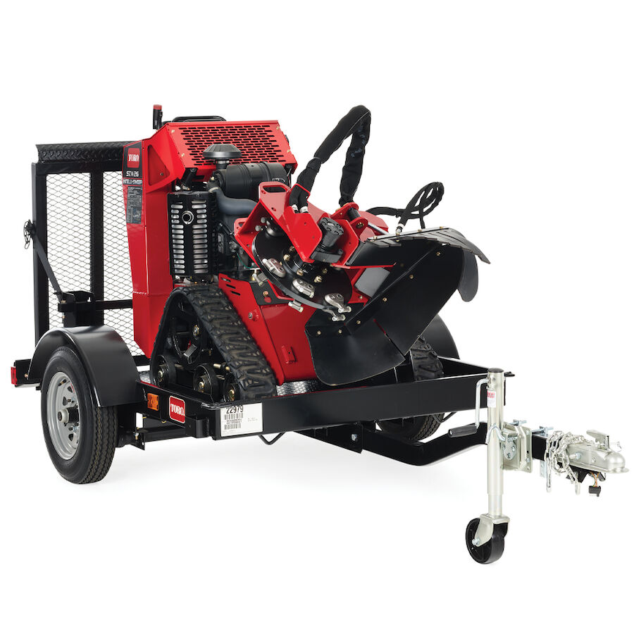 Trailer for the TRX Trencher and  STX Stump Grinder