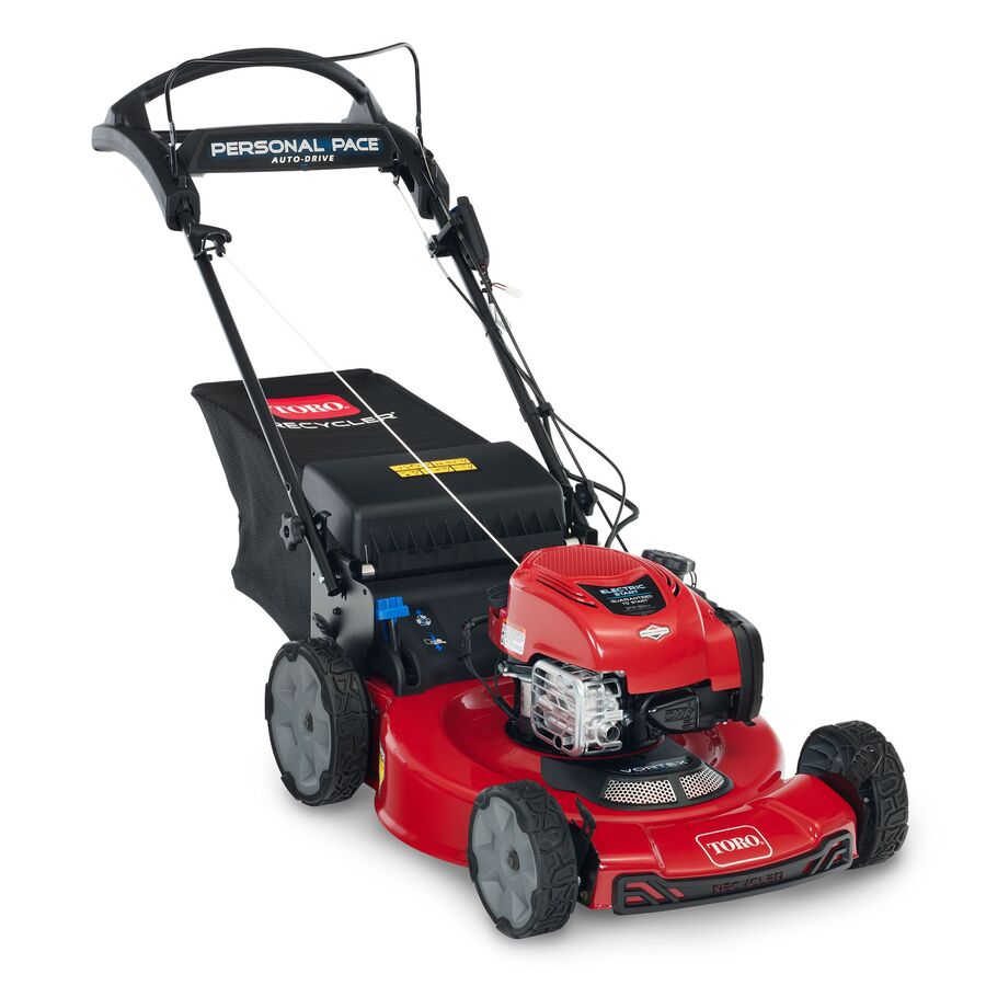 Push start gas lawn mower sale