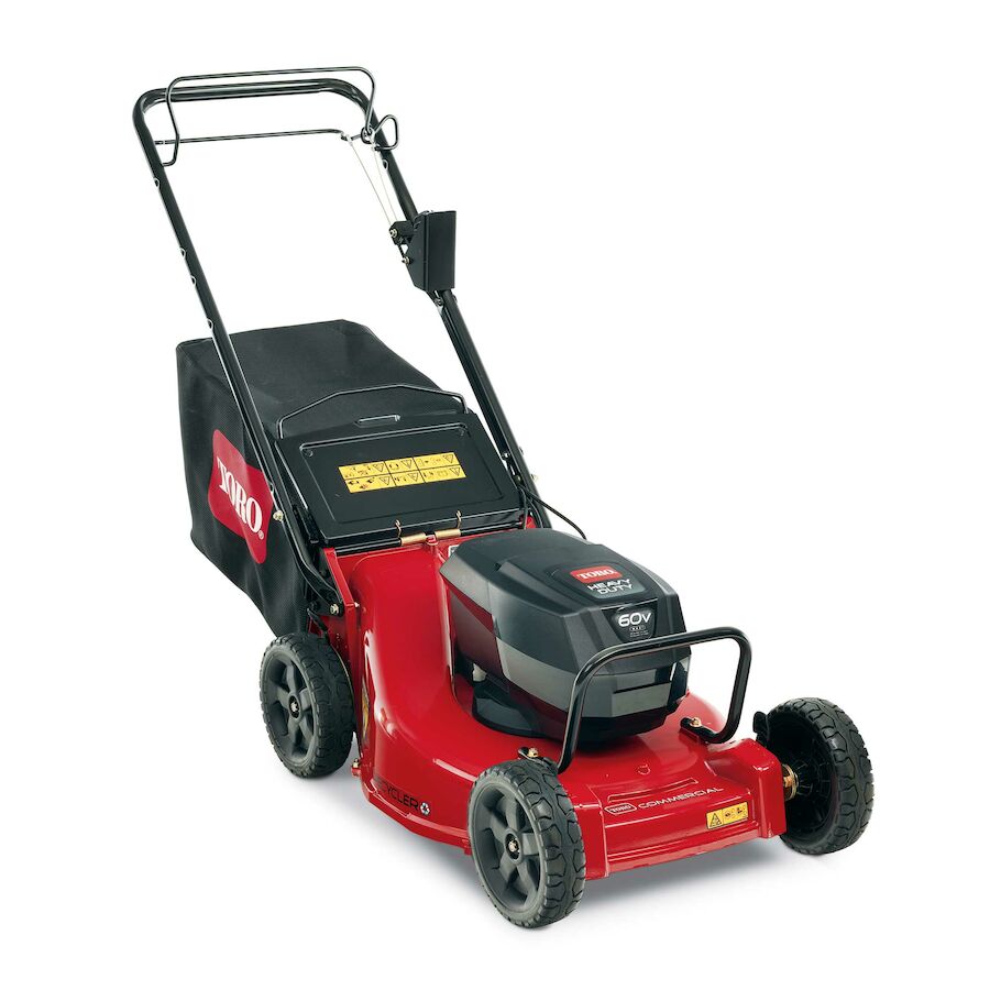 Commercial cordless store lawn mower