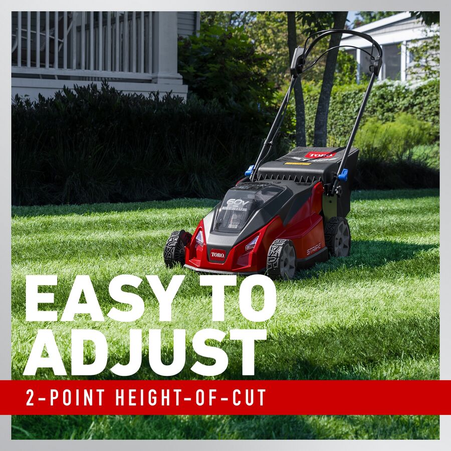 Easy to adjust - 2-point height-of-cut