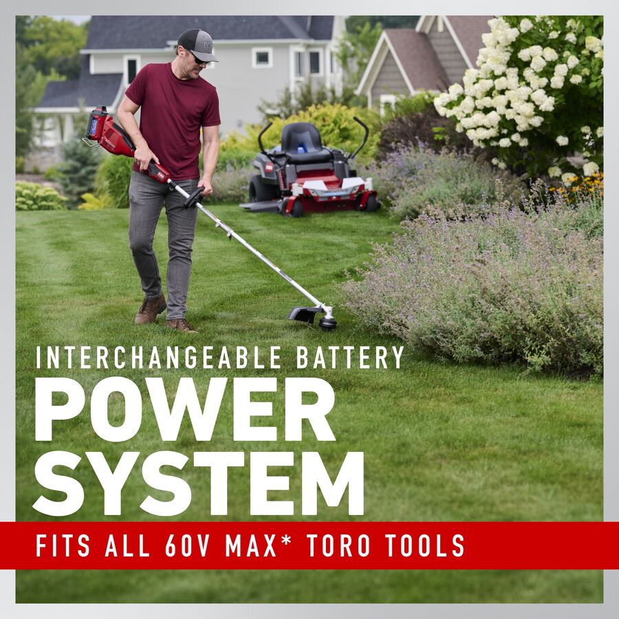 Interchangeable Battery System - Fits all 60V Max Toro Tools.