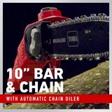 10 inch bar and chain with automatic chain oiler