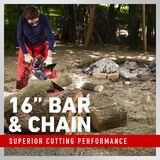 16 inch bar and chain - superior cutting performance