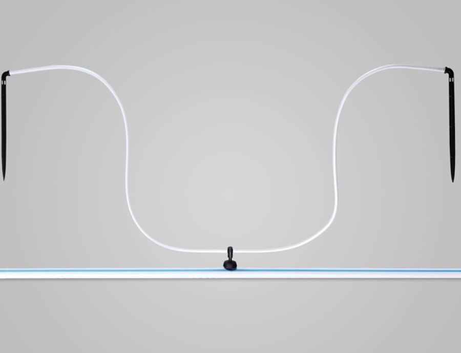 White Blue Stripe Hose for Greenhouse