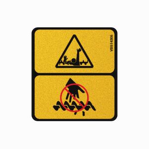 DECAL,VBS ,WARNING,AUGER