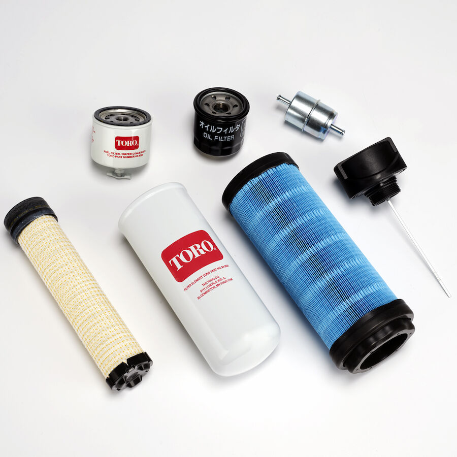 Filter Kit TX 1000 Turbo
Includes:
• engine oil filter 135-4181
• inner air filter 114-4057
• outer air filter 147-6812
• filter fuel 108-3828
• water seperator fuel filter 63-8300
• hydraulic filter 94-2621
• cap-hydraulic, vented breather 117-0193