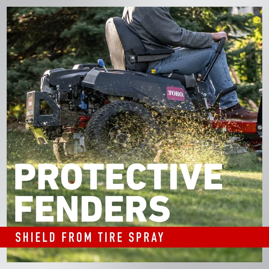 Protective fenders shield from tire spray