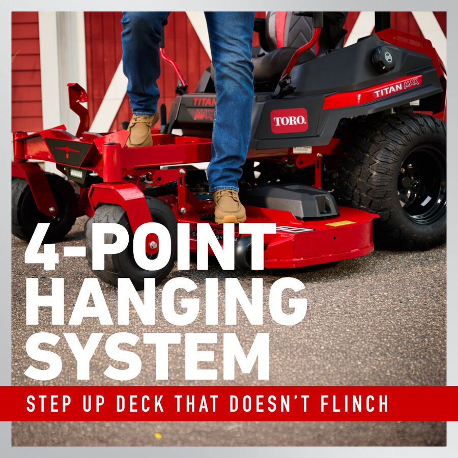 4-point hanging system - step up deck that doesn't flinch