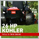 26 hp Kohler 747cc V-Twin Engine