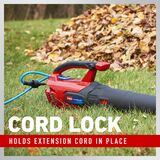 Cord-lock holds extension cord in place