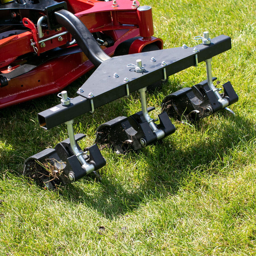 GrandStand® MULTI FORCE Aerator Attachment in Use