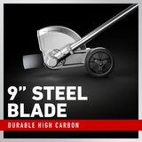 9 inch steel blade - durable high carbon