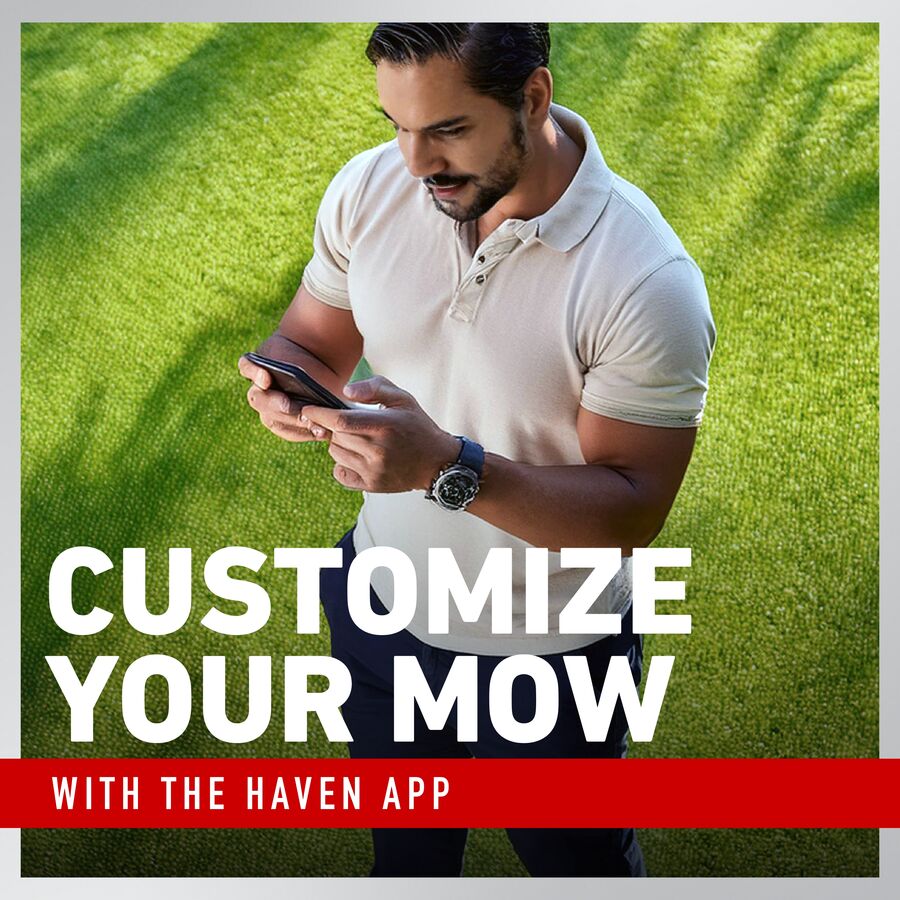 Customize your mow with the Haven app