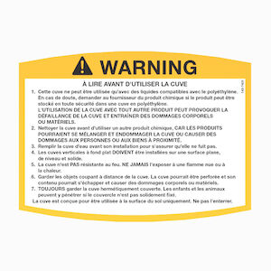 French Tank Warning Decal