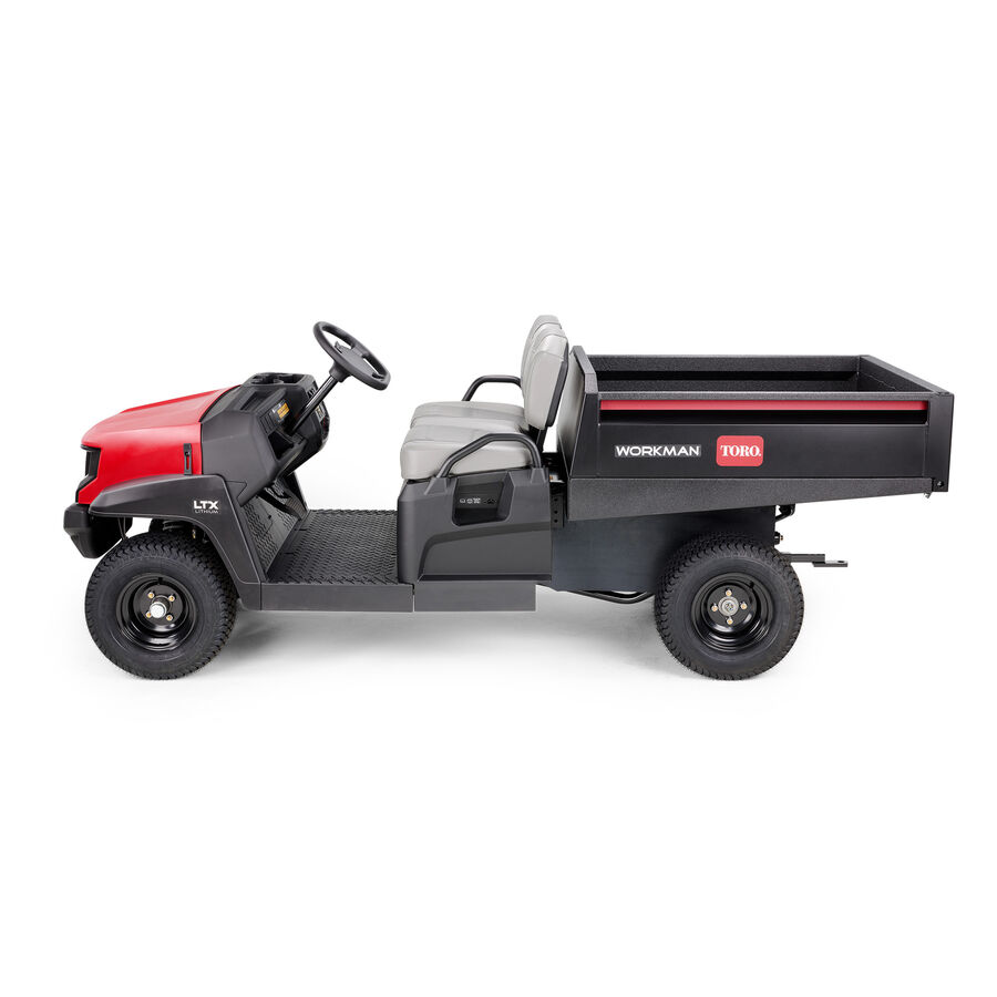 Workman LTX Series Utility Vehicle - Standard Battery Frame - Right Side Angle
