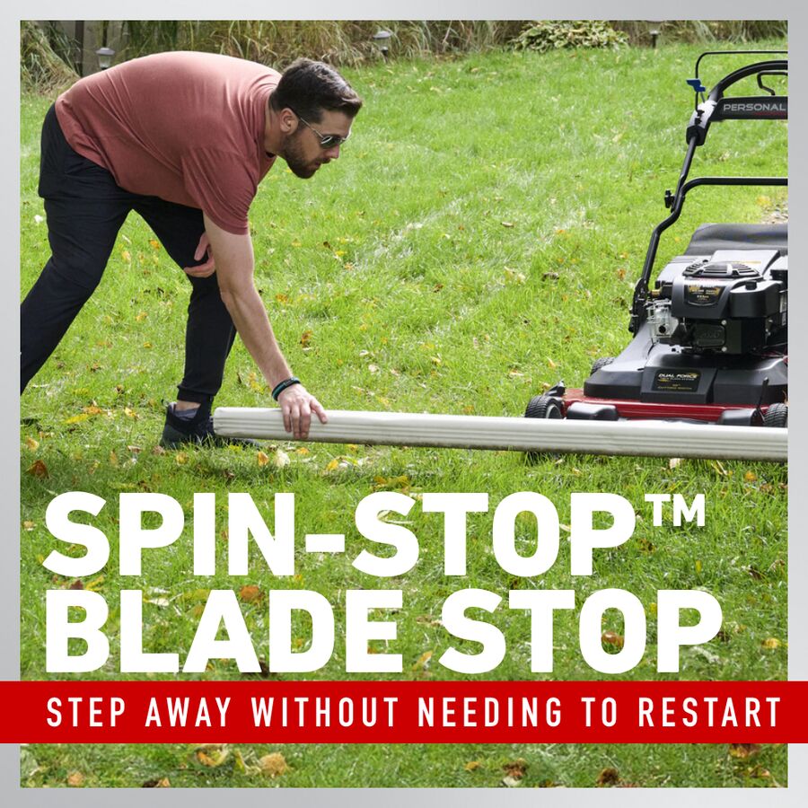 Spin-Stop Blade Stop - step away without restarting
